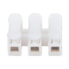 Conector tipo PUSH de 3 Contactos / Para una Conexión Rápida / Puentes de Cables