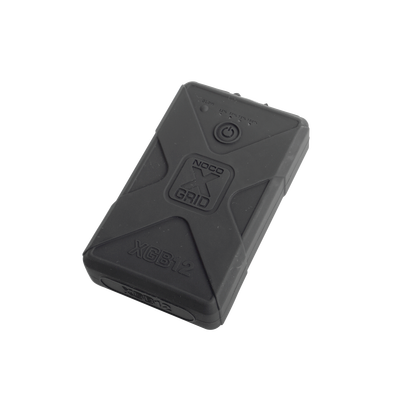 Batería de respaldo Li-Ion 12,000 mAh con cubierta plástica protectora y salida USB para cargar dispositivos inalámbricos