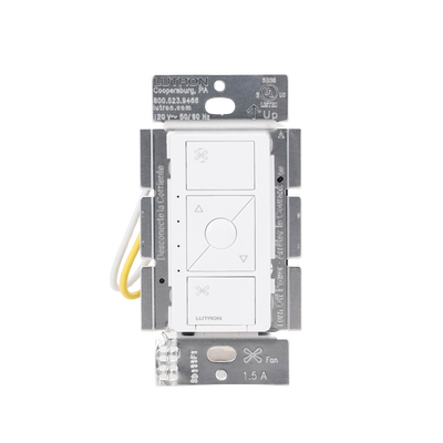 (Caseta Wireless) Control de velocidad inalámbrico para ventilador de techo, un solo polo. (Caseta Wireless) Control de velocidad inalámbrico para ventilador de techo, un solo polo.