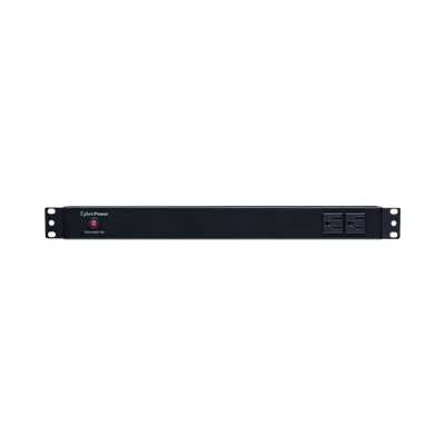 PDU Básico Para Distribución de Energía, Con 12 Tomas NEMA 5-15R Traseras y 2 Tomas 5-15R Frontales, 1UR, 15 Amp, 120 Vca