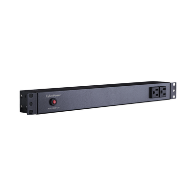 PDU Básico Para Distribución de Energía, Con 12 Tomas NEMA 5-15R Traseras y 2 Tomas 5-15R Frontales, 1UR, 15 Amp, 120 Vca