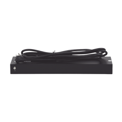 PDU Switchable por Toma, Para Distribución de Energía, Entrada 120 Vca NEMA 5-15P, Con 8 Salidas NEMA 5-15R, Horizontal 19in, 1UR