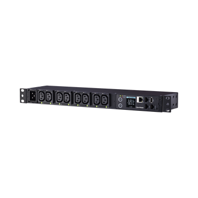 PDU Switchable y Monitoreable por Toma, para Distribución de Energía, Entrada 200-240 Vca NEMA L6-20P, Con 8 Salidas C13, Horizontal 19in, 2UR PDU Switchable y Monitoreable por Toma, para Distribución de Energía, Entrada 200-240 Vca NEMA L6-20P, Con 8 Salidas C13, Horizontal 19in, 2UR