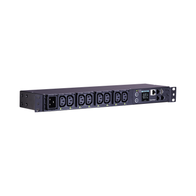 PDU Switchable y Monitoreable por Toma, para Distribución de Energía, Entrada 200-240 Vca NEMA L6-20P, Con 8 Salidas C13, Horizontal 19in, 2UR PDU Switchable y Monitoreable por Toma, para Distribución de Energía, Entrada 200-240 Vca NEMA L6-20P, Con 8 Salidas C13, Horizontal 19in, 2UR