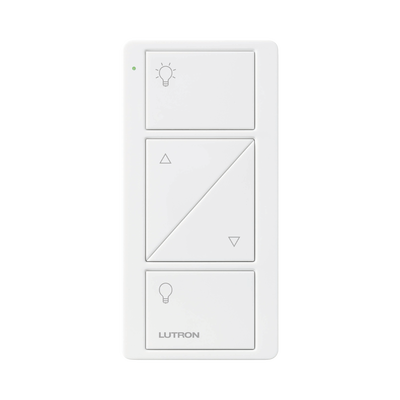 Control remoto PICO 3 botones encender/apagar, subir/bajar intensidad, color blanco, complemente con un atenuador Caseta, RA2, RadioRa2. Control remoto PICO 3 botones encender/apagar, subir/bajar intensidad, color blanco, complemente con un atenuador Caseta, RA2, RadioRa2.