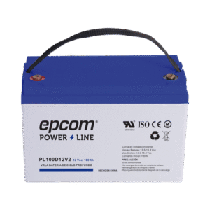 Batería 12 Vcc / 100 Ah / UL / Tecnología AGM-VRLA / CICLO PROFUNDO / Para uso en aplicaciones fotovoltaicas y de emergencia / Terminales T4