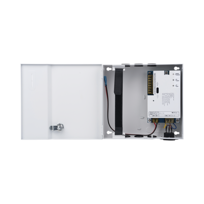 Fuente de Alimentación de 1 Salida 11-15 Vcc 5 A / Temporizador Integrado / Con Capacidad de Batería de Respaldo / Requiere Batería / Voltaje de Entrada 96-264 Vca Fuente de Alimentación de 1 Salida 11-15 Vcc 5 A / Temporizador Integrado / Con Capacidad de Batería de Respaldo / Requiere Batería / Voltaje de Entrada 96-264 Vca