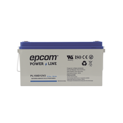 Batería 12 Vcc / 150 Ah / UL / Tecnología AGM-VRLA / CICLO PROFUNDO / Uso en aplicación fotovoltaica / terminales T5