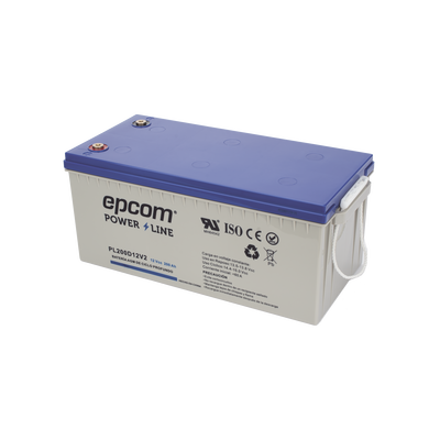 Batería 12 Vcc / 200 Ah / UL / Tecnología AGM-VRLA / Ciclo profundo / Para uso en aplicaciones fotovoltaicas y de emergencia / Terminales T5