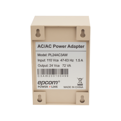 Fuente para Exterior 24 VCA / 3 Amp / 1 Salida