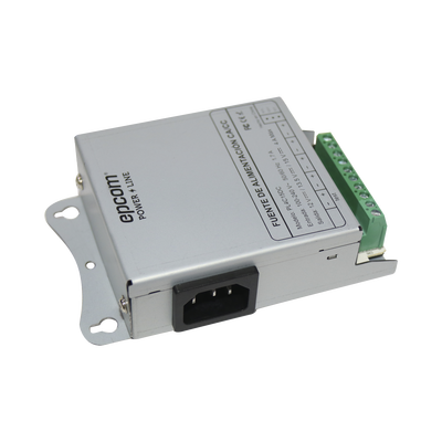 Fuente de Poder Metálica / Para 4 Cámaras / Ajustables a 12 o 13.5 o 15 Vcc / 4 Amperes / Instalación en Pared.