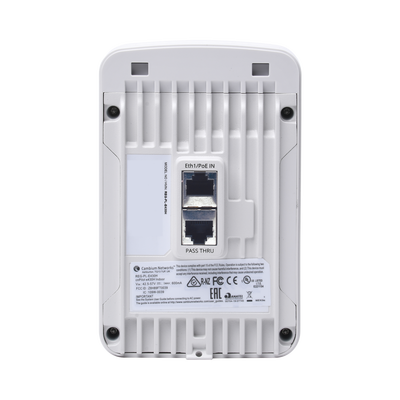 Access Point WiFi cnPilot e430H Indoor Wall Plate, doble banda, Wave 2, antena beamforming, 4 puertos de salida (1x PoE Gigabit y 3x Ethernet Gigabit)