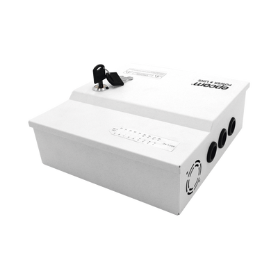 Fuente de Poder Profesional de 12 Vcc @ 20 A / Soporta 18 Cámaras / Capacidad de Batería de Respaldo (No Incluida) / Voltaje de Entrada de 96-264 Vca Fuente de Poder Profesional de 12 Vcc @ 20 A / Soporta 18 Cámaras / Capacidad de Batería de Respaldo (No Incluida) / Voltaje de Entrada de 96-264 Vca