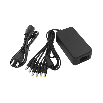 Fuente de Alimentación de 6 Salidas tipo Jack Macho de 12 Vcc / 6 Amper