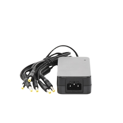 Fuente de Alimentación de 6 Salidas tipo Jack Macho de 12 Vcc / 6 Amper