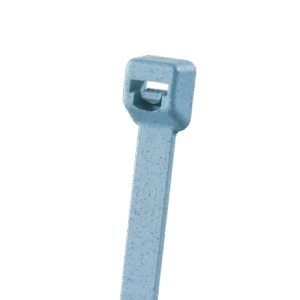 Cincho Pan-Ty™ 203mm Largo x 3.4mm ancho, Intermedio de Nylon 6.6 y Metal Detectable, Color Azul Claro. 100 Piezas.