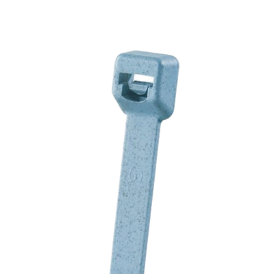 Cincho Pan-Ty™ 203mm Largo x 3.4mm ancho, Intermedio de Nylon 6.6 y Metal Detectable, Color Azul Claro. 100 Piezas.