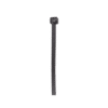 Cincho de Naylon 6.6, Color Negro, 290 mm largo x 3.7mm ancho, sección transversal intermedia, Paquete de 100 piezas