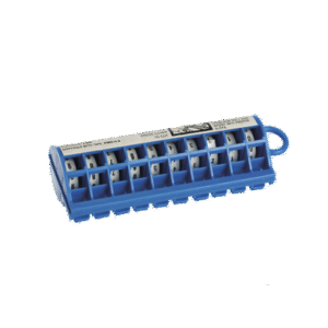 Dispensador de Etiquetas Marcadoras, Con rollos Pre-Impresos con Números 0-9, de 2.4 metros, Color Blanco