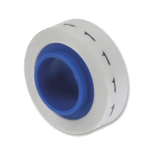 Rollo de Etiquetas Marcadoras, Pre-Impresos con el Número 1, de 2.4 metros, Color Blanco