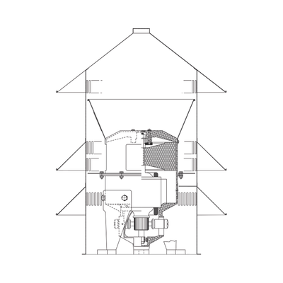 Soporte de montaje a poste para sirena model2
