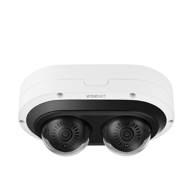 Camara IP Multi-sensor Multi-direccional / 2 Canales de 2MP / incluye Lentes motorizados de 3.54 a 6.69mm / H.265 + WiseStream II / WDR 120dB / Exterior IP67 / IK10 / NEMA4X Camara IP Multi-sensor Multi-direccional / 2 Canales de 2MP / incluye Lentes motorizados de 3.54 a 6.69mm / H.265 + WiseStream II / WDR 120dB / Exterior IP67 / IK10 / NEMA4X