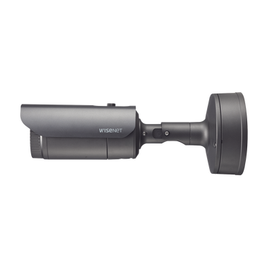 Camara Bala IP 4K con IA / Lente Motorizado 4.5 a 10mm / P-Iris / WDR 120dB / H.265 / RanuraSD / Protección IP67 IK10 NEMA4X