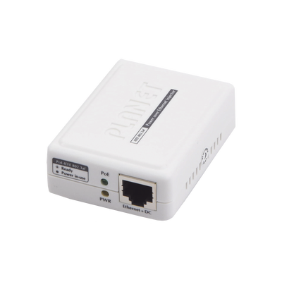 Inyector PoE 802.3af de 1 Puerto Gigabit 10/100/1000 Mbps (End-Span) Inyector PoE 802.3af de 1 Puerto Gigabit 10/100/1000 Mbps (End-Span)