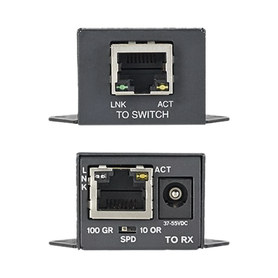 Transmisor PoE/PoE+ Para Uso con Receptor POEXRX1, Hasta 610 Metros (2000 ft) con Cable Cat5e o Cat6, 10/100Mbps Transmisor PoE/PoE+ Para Uso con Receptor POEXRX1, Hasta 610 Metros (2000 ft) con Cable Cat5e o Cat6, 10/100Mbps