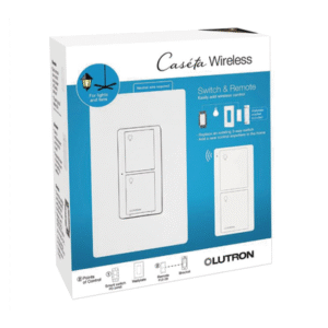 (Caseta Wireless) Kit, Apagador, base para empotrar en pared el control remoto PICO, tapa, ideal para el control de iluminación,.