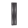 Organizador Vertical PatchRunner™, Doble (Frontal y Posterior), Para Rack Abierto de 45 Unidades, 8in de Ancho, Color Negro