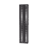 Organizador Vertical PatchRunner™, Doble (Frontal y Posterior), Para Rack Abierto de 45 Unidades, 8in de Ancho, Color Negro