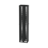 Organizador Vertical PatchRunner™, Doble (Frontal y Posterior), Para Rack Abierto de 45 Unidades, 12in de Ancho, Color Negro