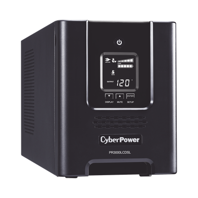 UPS de 3000 VA/2700 W, Topología Línea Interactiva, Entrada 120 Vca NEMA L5-30P, Onda Senoidal Pura, Tipo Mini Torre, Con 6 Tomas NEMA 5-20R y 1 NEMA L5-30R