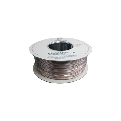 Cable 18/2 para audio, perfecto para bocinas y micrófonos, bobina de 152M(500ft)