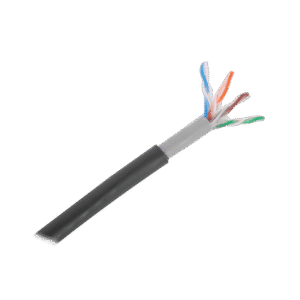 Bobina de cable de 305 m, Cat5E, con gel, para intemperie, doble forro extrema humedad, bajo tierra, UL, color negro para aplicaciones en video vigilancia, y redes de alta velocidad. Bobina de cable de 305 m, Cat5E, con gel, para intemperie, doble forro extrema humedad, bajo tierra, UL, color negro para aplicaciones en video vigilancia, y redes de alta velocidad.