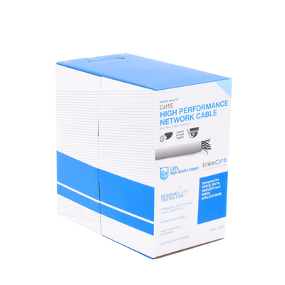 Bobina de cable de 305m, (1000 ft), Cat5e, 24 AWG, color Gris, UL, para aplicaciones en videovigilancia, redes de datos. Uso Interior Bobina de cable de 305m, (1000 ft), Cat5e, 24 AWG, color Gris, UL, para aplicaciones en videovigilancia, redes de datos. Uso Interior