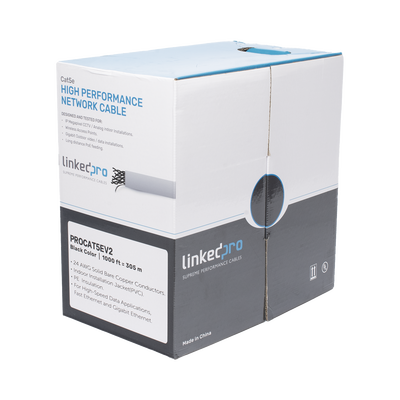 Bobina de cable de 305 m, ( 1000 ft ), Cat5e, alto desempeño, de color Gris, UL, para aplicaciones en video vigilancia, redes de datos. Uso Interior Bobina de cable de 305 m, ( 1000 ft ), Cat5e, alto desempeño, de color Gris, UL, para aplicaciones en video vigilancia, redes de datos. Uso Interior