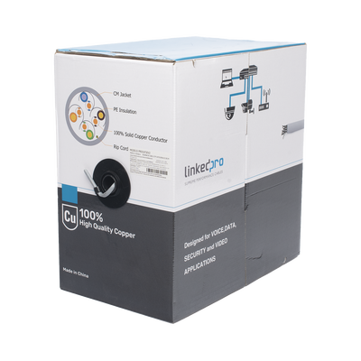 Bobina de cable de 305 m, ( 1000 ft ), Cat5e, alto desempeño, de color Gris, UL, para aplicaciones en video vigilancia, redes de datos. Uso Interior Bobina de cable de 305 m, ( 1000 ft ), Cat5e, alto desempeño, de color Gris, UL, para aplicaciones en video vigilancia, redes de datos. Uso Interior