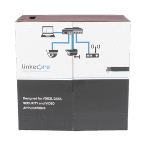 Bobina de Cable UTP 305 m, Cat5e Con DOBLE FORRO, para Exterior, CLIMAS EXTREMOS, Color Negro