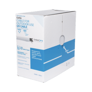 Bobina de cable de 305 m, Cat5e, para intemperie, sin blindar, color blanco, UL, para aplicaciones en CCTV, redes de datos. Bobina de cable de 305 m, Cat5e, para intemperie, sin blindar, color blanco, UL, para aplicaciones en CCTV, redes de datos, Requiere tubería para su correcta instalación en ambientes exteriores.