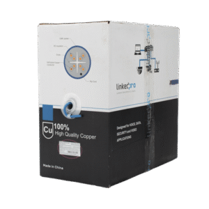 Bobina de cable U/UTP Cat6A de 305 mts, Color Azul, CMR, soporta 10G-BaseT para transmisión de frecuencias de hasta 500MHz, UL Bobina de cable U/UTP Cat6A de 305 mts, Color Azul, CMR, soporta 10G-BaseT para transmisión de frecuencias de hasta 500MHz, UL