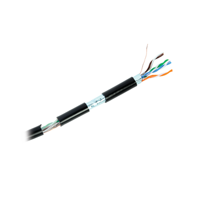 Bobina de cable de 305 Metros Cat6+ CALIBRE 23 Exterior Blindado tipo FTP para CLIMAS EXTREMOS, UL, color Negro, Bobina de cable de 305 Metros Cat6+ CALIBRE 23 Exterior Blindado tipo FTP para CLIMAS EXTREMOS, UL, color Negro,