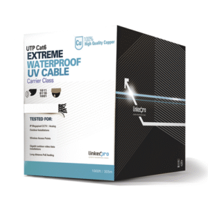 Bobina de cable UTP 305 Metros Cat6, Calibre 23, CLIMAS EXTREMOS, Color blanco, sin blindar, para intemperie Bobina de Cable UTP Cat6 para Exterior en Color Blanco / 305 Metros / Certificada UL / Sin Blindaje