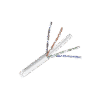 Bobina de cable de 152 Metros Cat6+ CALIBRE 23 ALTO DESEMPEÑO, super flexible, UL, color Blanco, para aplicaciones de video vigilancia y redes de datos
