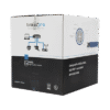 Bobina de cable de 305 metros Cat6+ Blindado F/UTP, CM, CALIBRE 23 ALTO RENDIMIENTO, ETL,UL, color azul, super flexible, para aplicaciones de video vigilancia, video HD, y redes de datos. Uso interior.