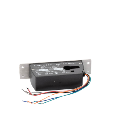 Cerradura de Perno 2000 kg de sujeción/ Cerrada en caso de falla (Fail Safe)/ Con temporizador y Sensor de puerta Cerradura de Perno 2000 kg de sujeción/ Cerrada en caso de falla (Fail Safe)/ Con temporizador y Sensor de puerta