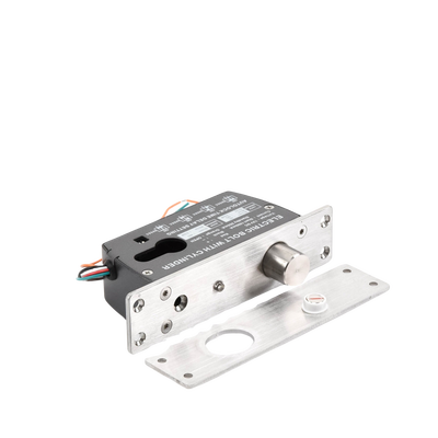 Cerradura de Perno 2000 kg de sujeción/ Cerrada en caso de falla (Fail Safe)/ Con temporizador y Sensor de puerta Cerradura de Perno 2000 kg de sujeción/ Cerrada en caso de falla (Fail Safe)/ Con temporizador y Sensor de puerta