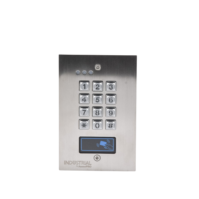 Teclado Exterior/Interior Antivandálico, 3 Relevadores, Salida Wiegand, 1200 Usuarios, Lector de Proximidad, Empotrable Teclado Exterior/Interior Antivandálico, 3 Relevadores, Salida Wiegand, 1200 Usuarios, Lector de Proximidad, Empotrable
