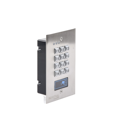 Teclado Exterior/Interior Antivandálico, 3 Relevadores, Salida Wiegand, 1200 Usuarios, Lector de Proximidad, Empotrable Teclado Exterior/Interior Antivandálico, 3 Relevadores, Salida Wiegand, 1200 Usuarios, Lector de Proximidad, Empotrable